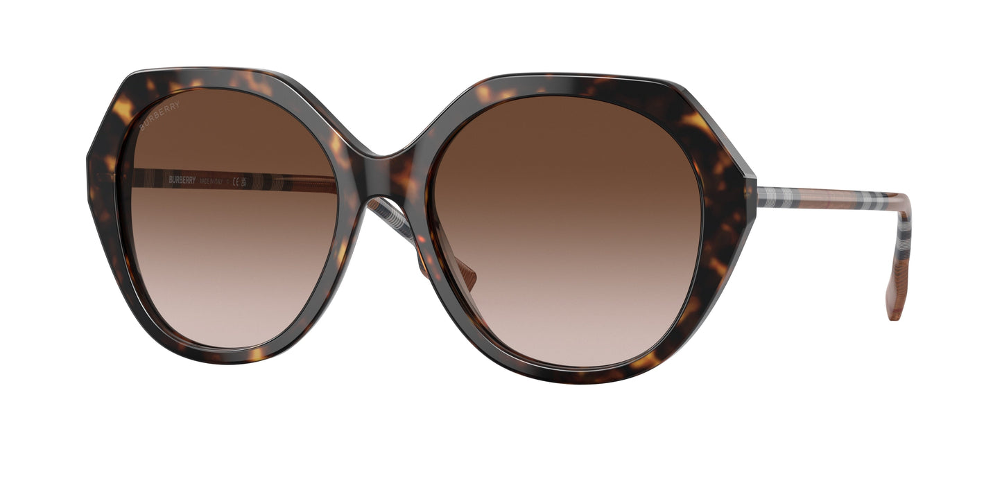 Burberry BE4375 Vanessa Sunglasses in Havana Brown