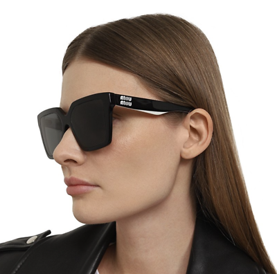 Miu Miu MU03YS Black Square Sunglasses