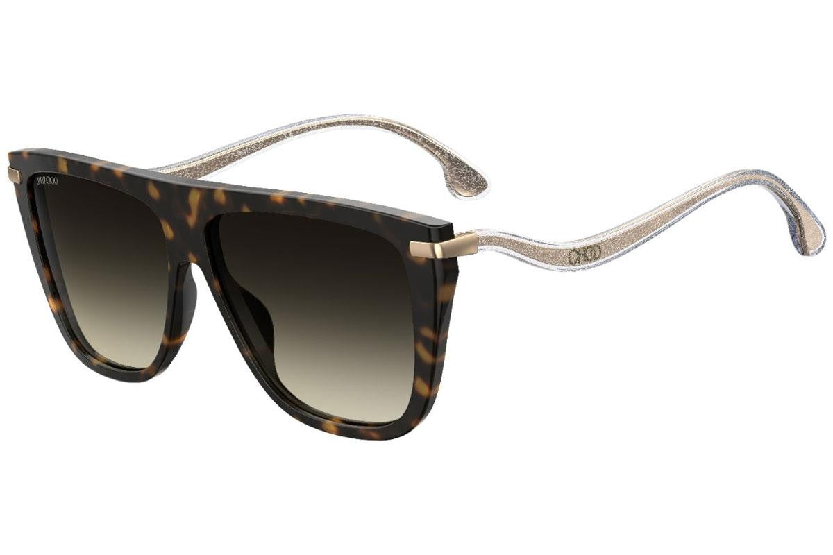 Jimmy Choo Suvi Brown Flat Top Sunglasses