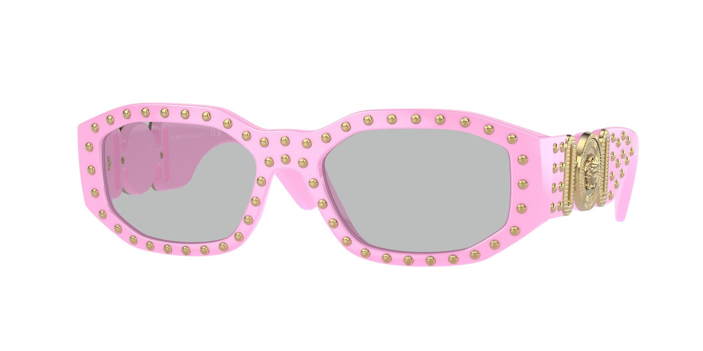 Versace VE4361 Biggie Sunglasses in Pink Gold Studs