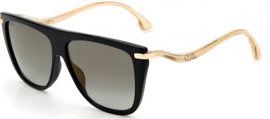 Jimmy Choo Suvi Black Flat Top Sunglasses