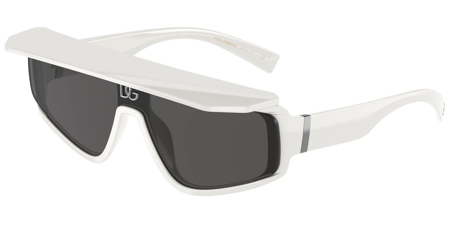 Dolce Gabbana DG6177 Shielded Visor White Sunglasses