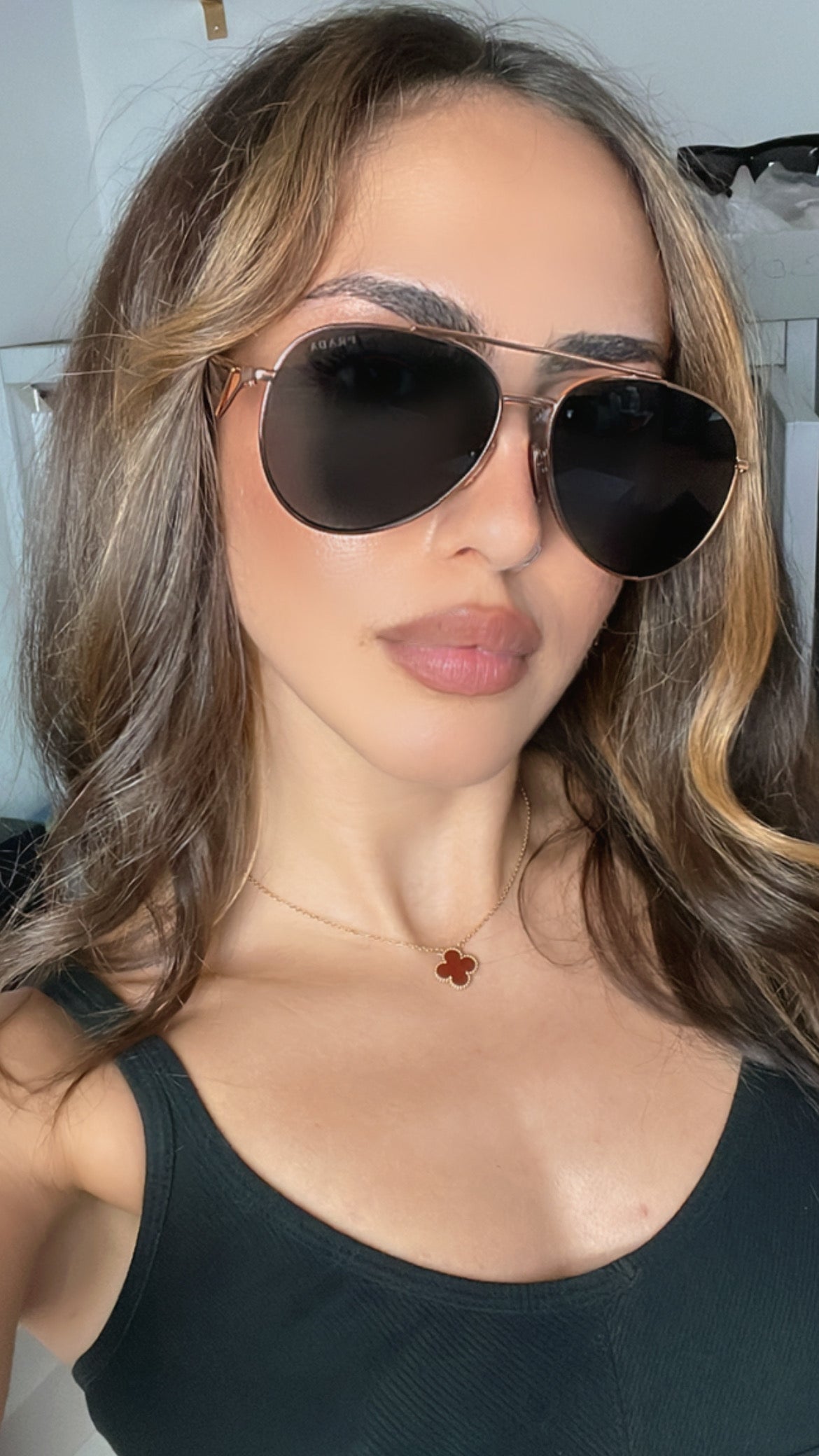 Prada PR73ZS Sunglasses in Rose Gold