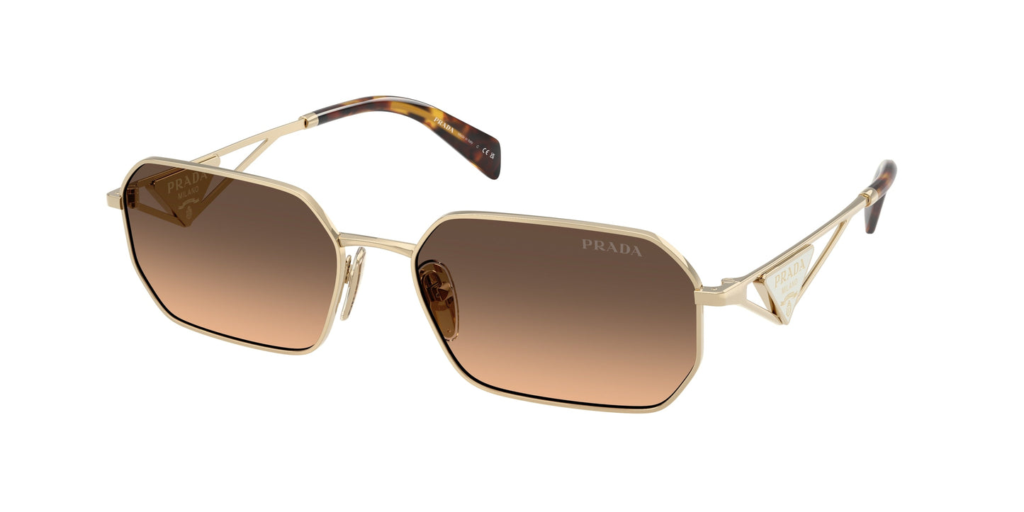 Prada PR A51S Sunglasses in Gold Brown Gradient