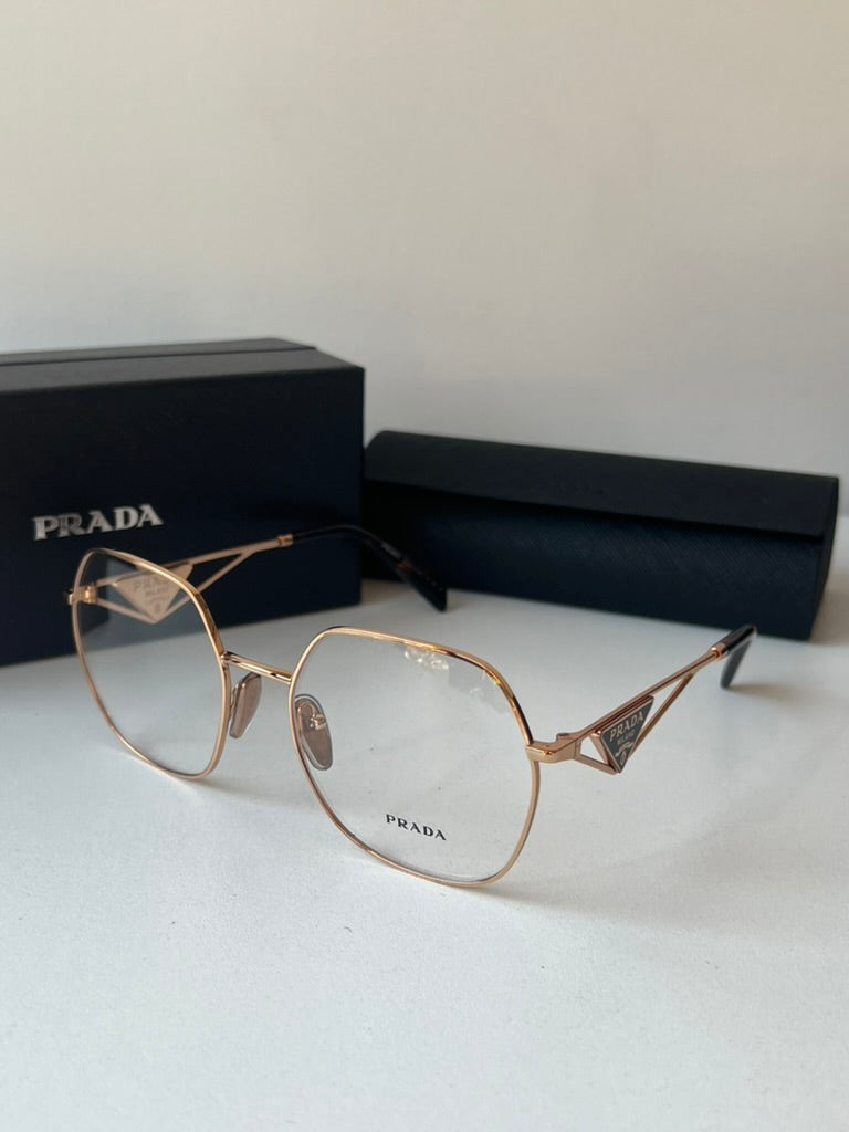 Prada PR59ZV Eyeglasses Frames in Rose Gold
