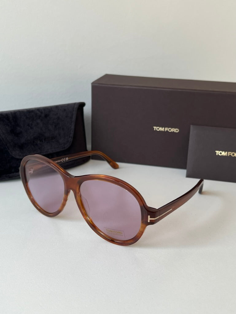 Tom Ford FT1033 Camryn Oversized Sunglasses in Brown