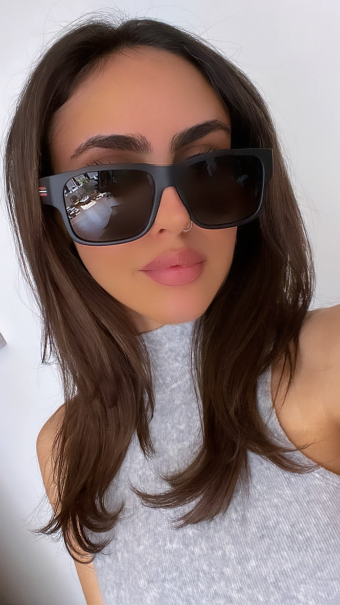 Burberry BE4358 Knight Sunglasses in Black Polarized