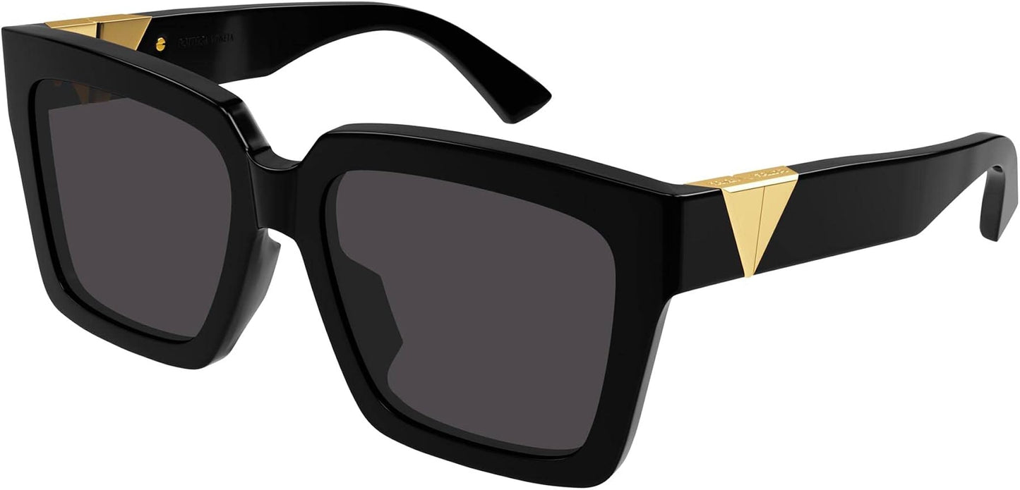 Bottega Veneta BV1198SA Black Square Sunglasses