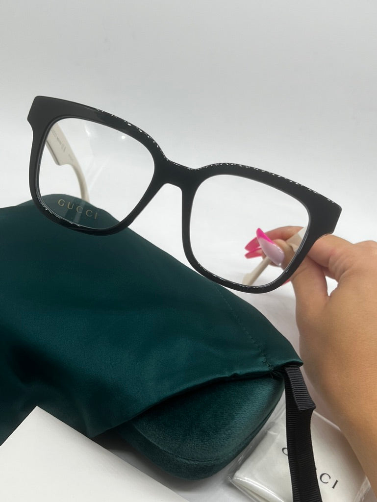 Gucci GG0958O Square Frames in Black Ivory
