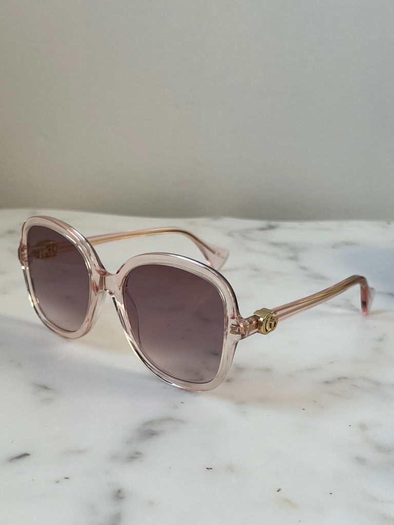 Gucci GG1178S Pink Marmont Rounded Sunglasses