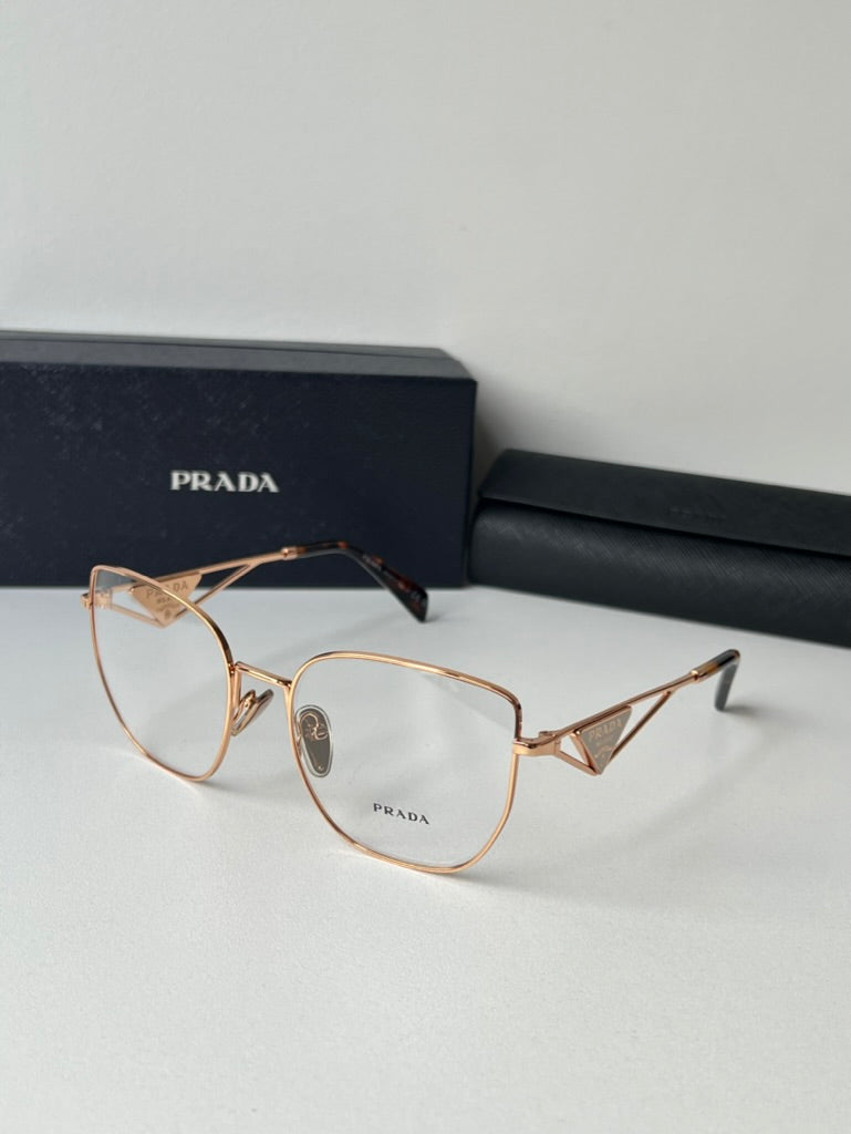 Prada PR A54VD Eyeglasses Frames in Rose Gold