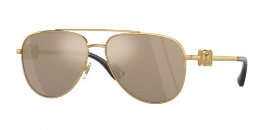 Versace Kids VK2002 Aviator Sunglasses in Bronze Mirror