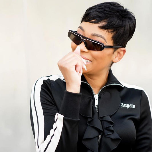 Balenciaga BB0003S Ski Shield Mirrored Sunglasses in Black