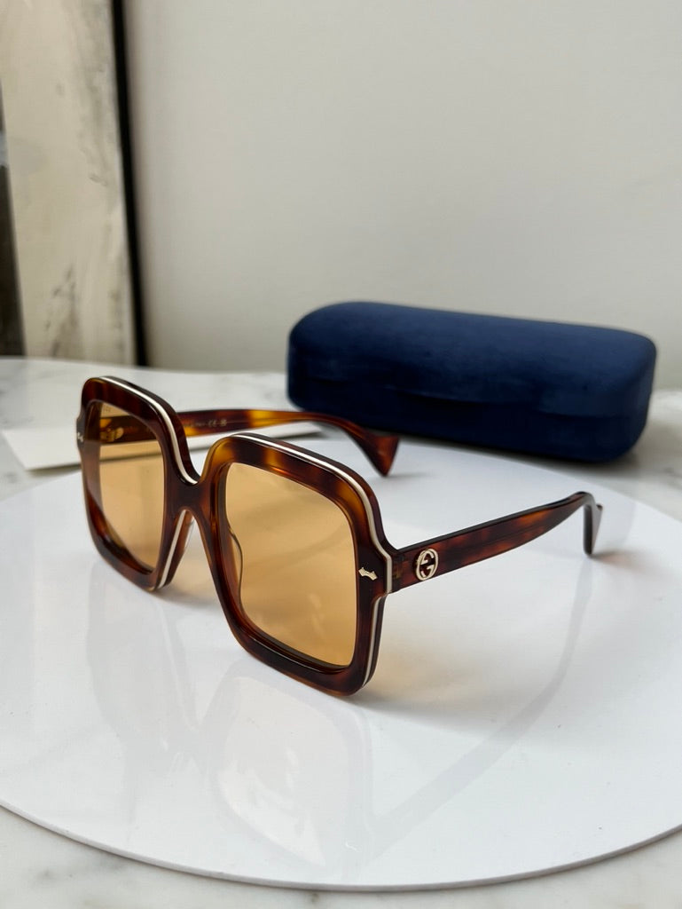 Gucci GG1241S Oversized Brown Sunglasses