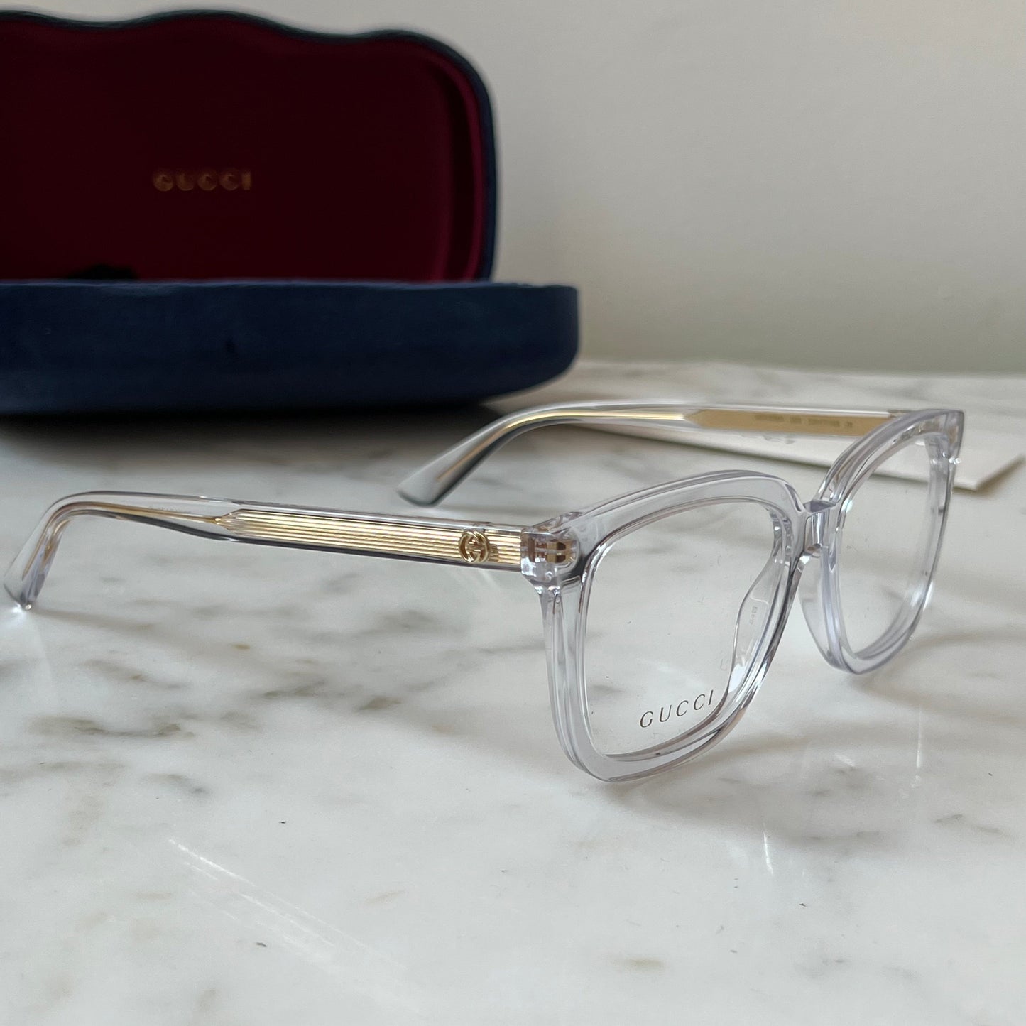 Gucci GG1319O Square Frames in Clear