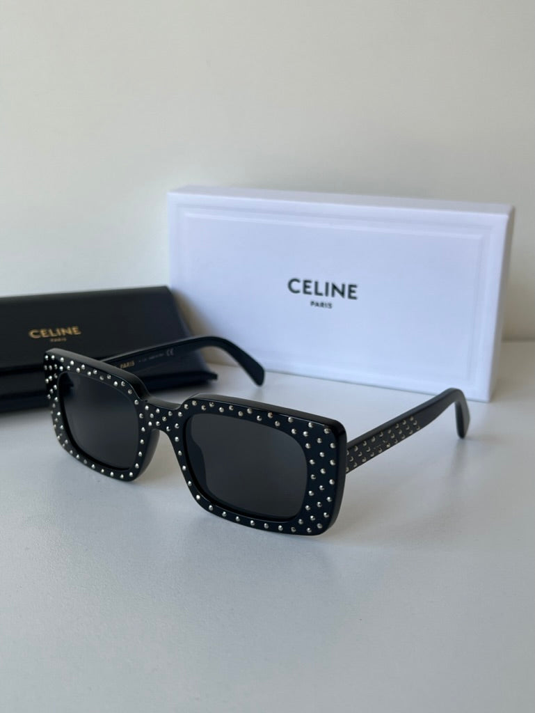 Celine CL4213IS Black Crystal Studded Sunglasses