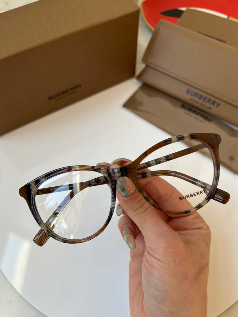 Burberry BE2325 Aiden Check Print Cat Eye Eyeglasses Frames