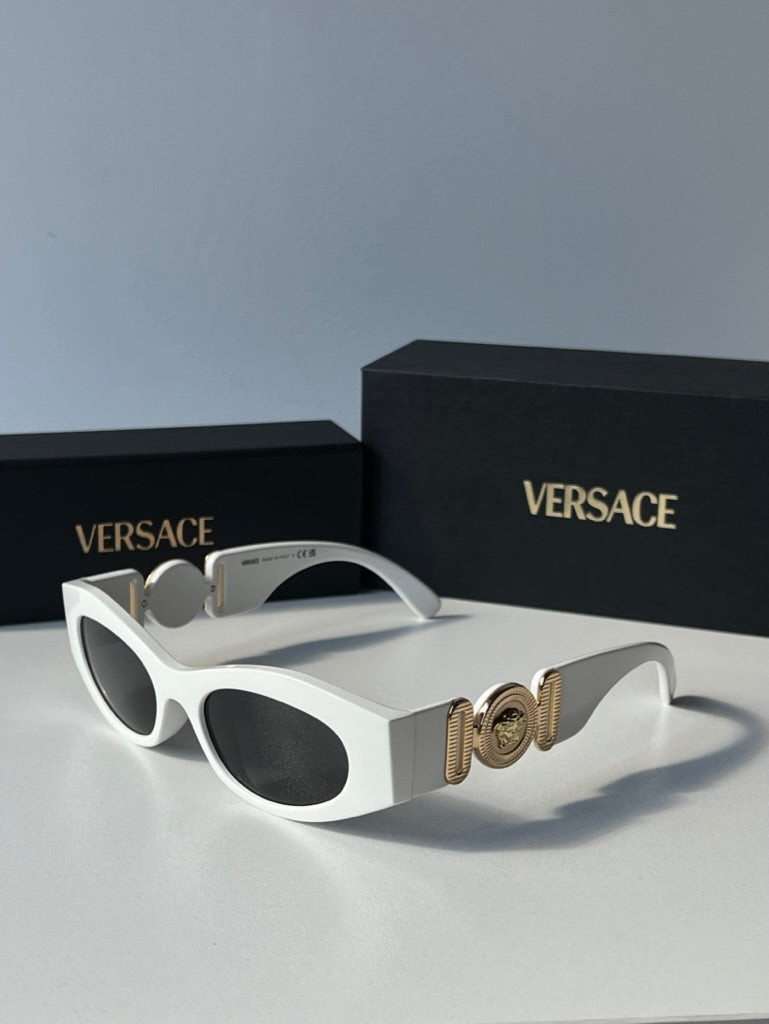 Versace VE4480U Cat Eye Sunglasses in White