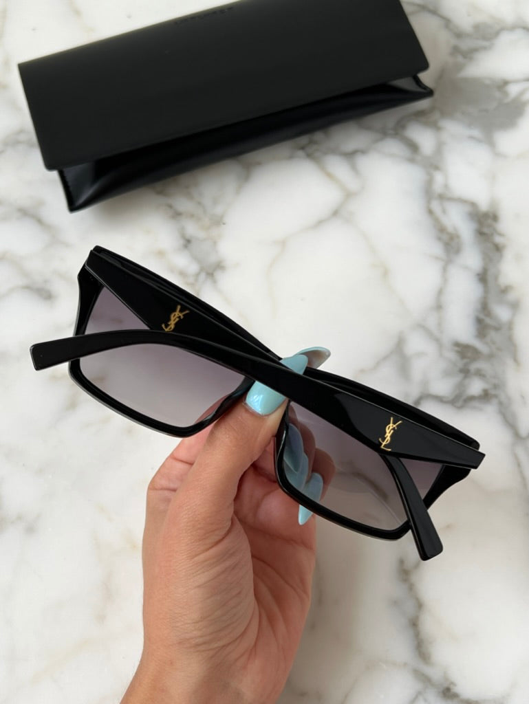 Saint Laurent SLM104 Sunglasses in Black