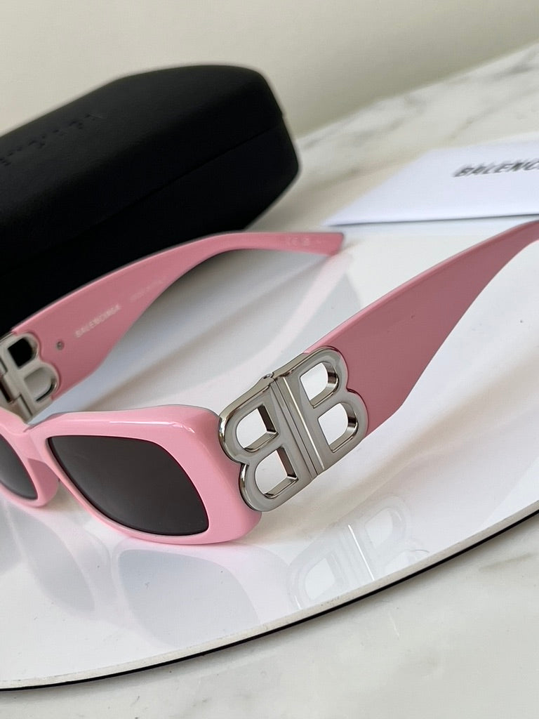 Balenciaga BB0096S Logo Sunglasses in Pink