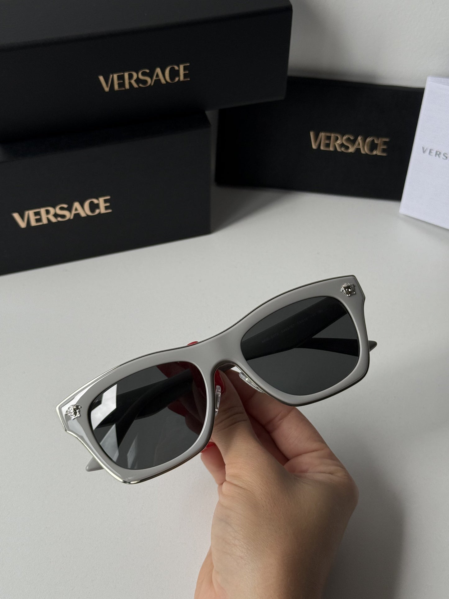 Versace VE2272 Grey Wayfarer Sunglasses