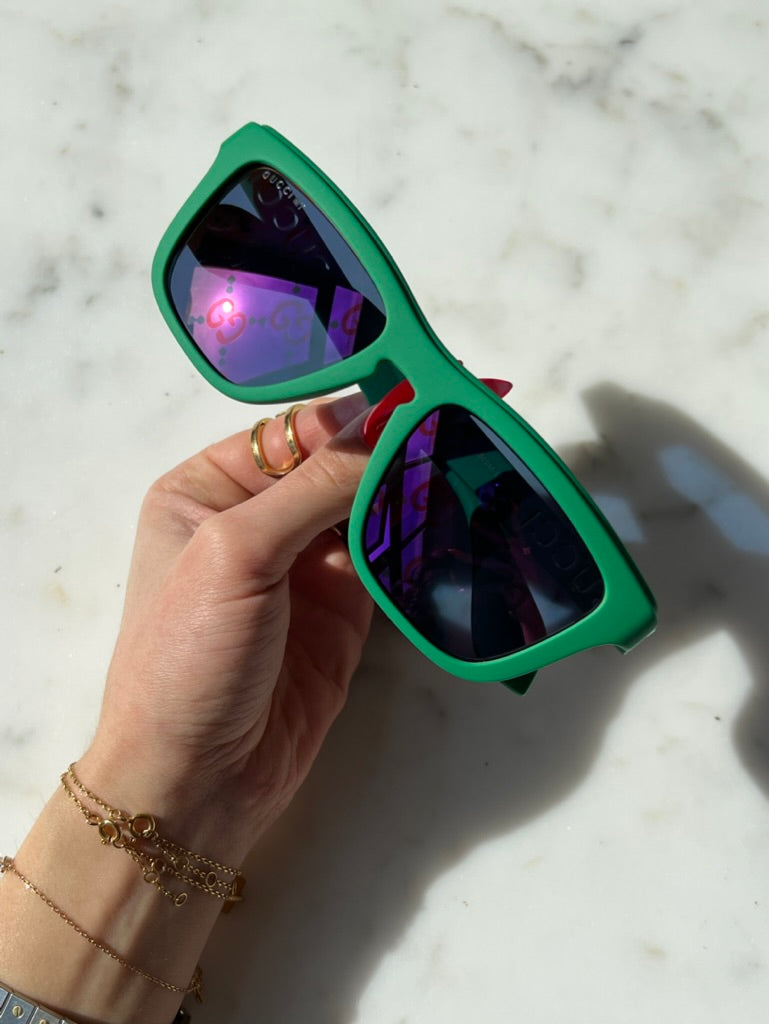 Gucci GG1571S Sunglasses in Green Mirror