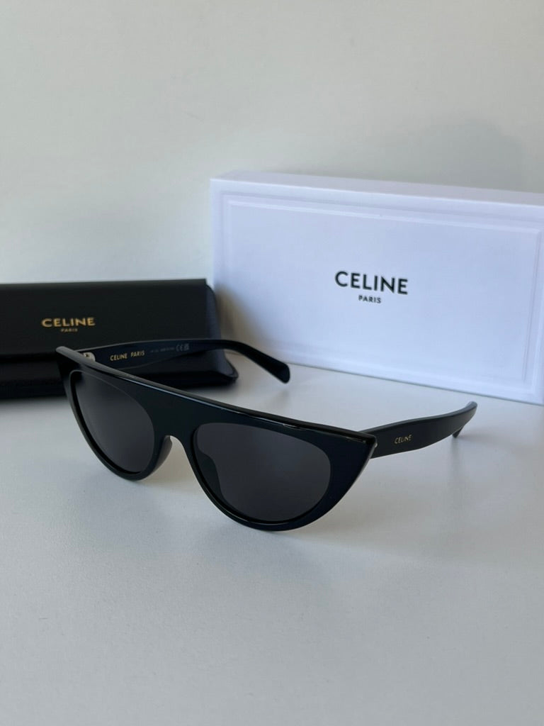 Celine CL40228I Bold Black Cat Eye Sunglasses