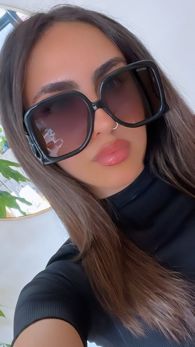 Gucci GG1326S Oversized Square Sunglasses in Black