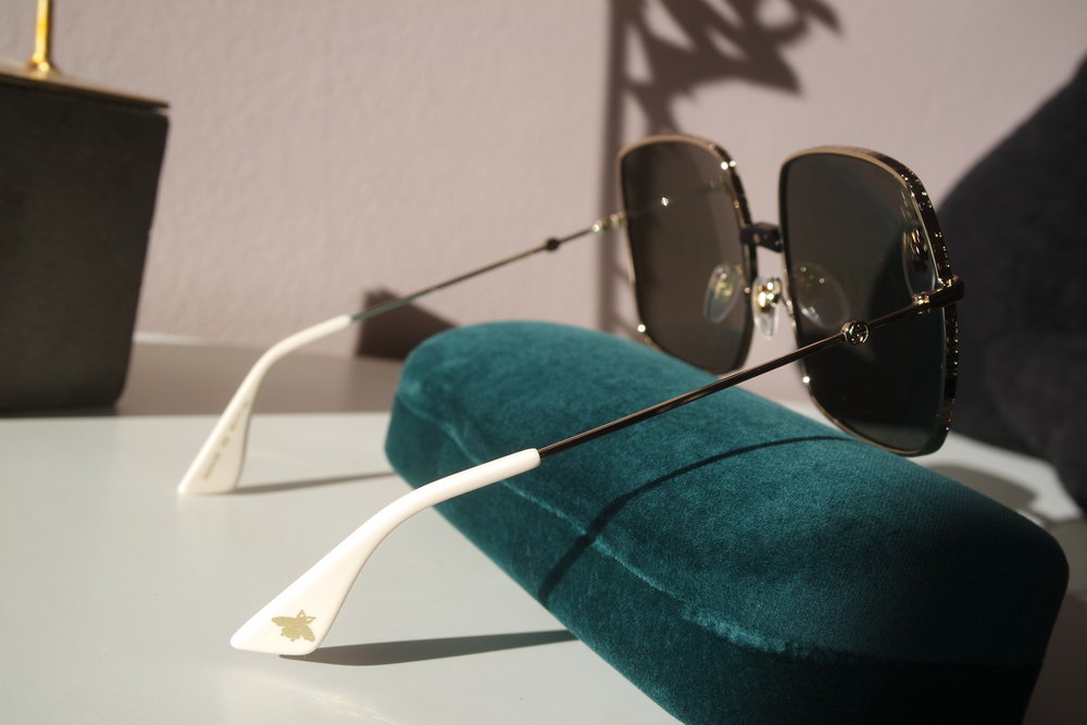 Gucci GG0414S GUCCIFY Mirrored Lens Oversized Sunglasses