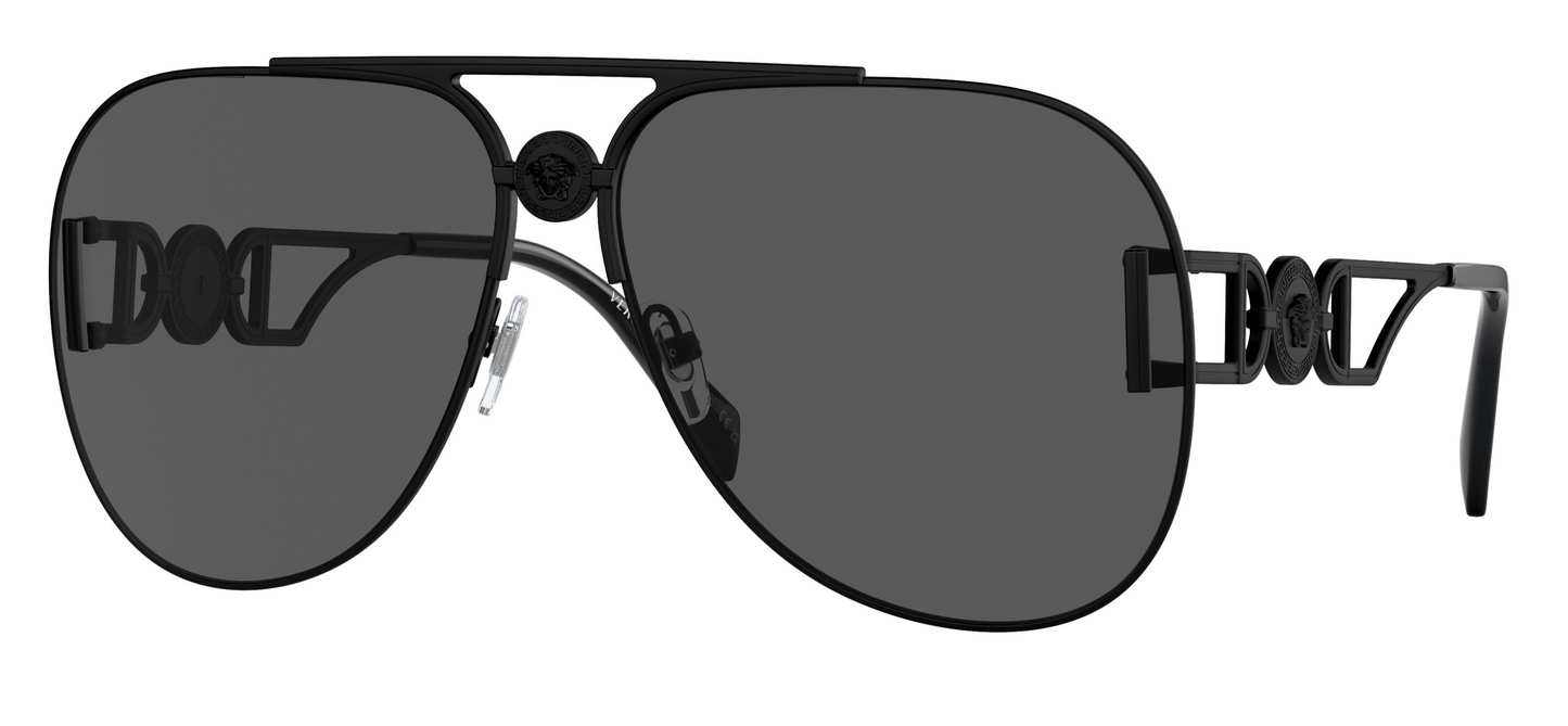 Versace VE2255 Medusa Ultra Oversized Aviator in Black