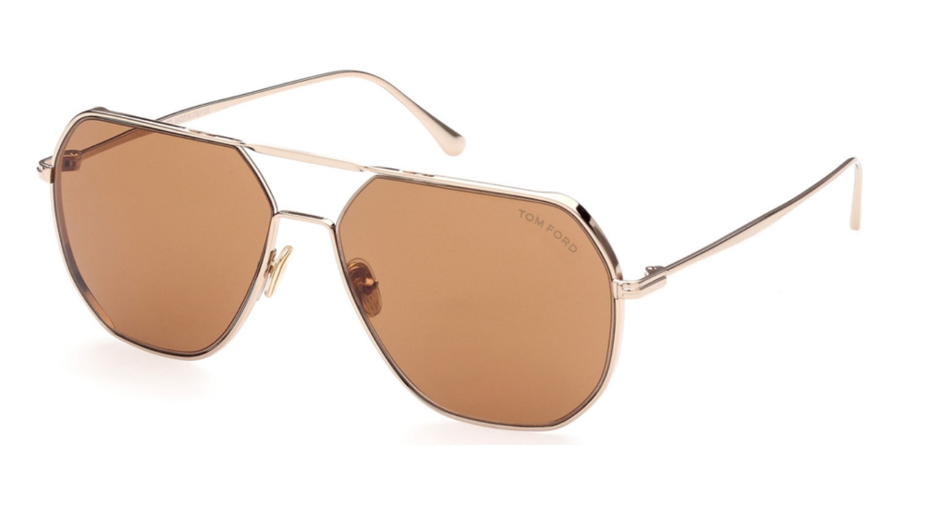 Tom Ford Giles FT0852 Gold Aviator Sunglasses