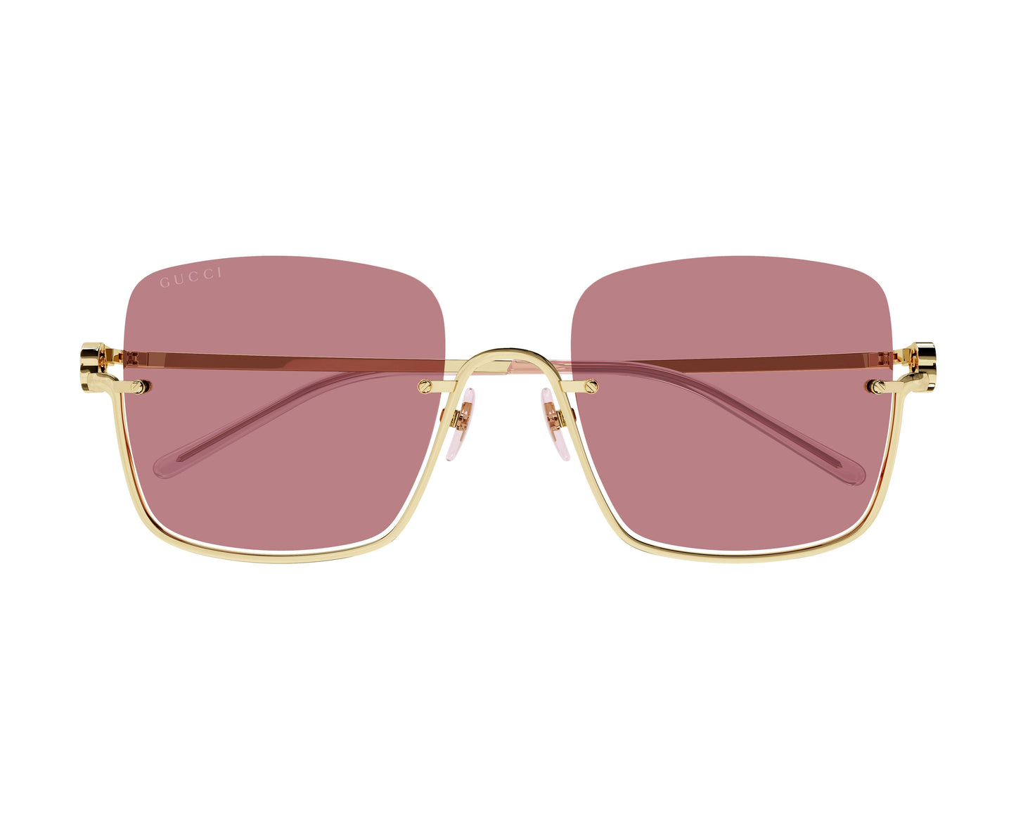 Gucci GG1279S Rimless Square Sunglasses in Red
