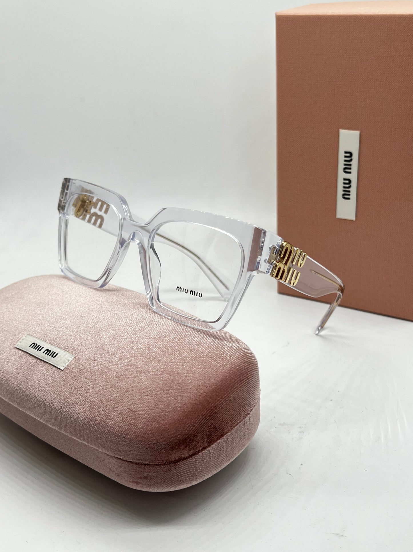 Miu Miu MU04UV Clear Thick Square Frames