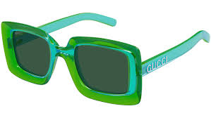 Gucci GG1718S Square Sunglasses in Transparent Green