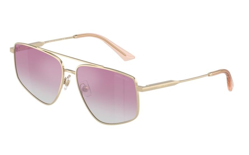 Jimmy Choo JC4011 Pink Lens Aviator Sunglasses