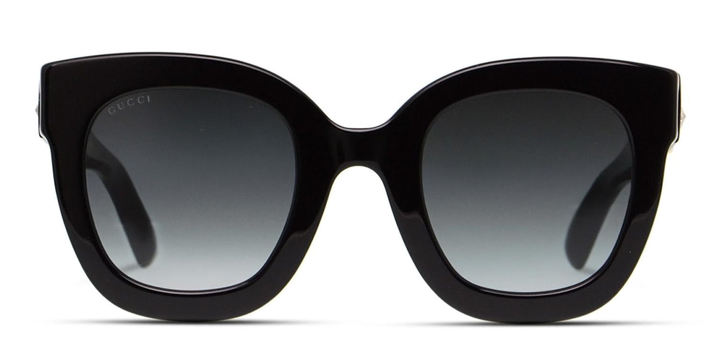 Gucci GG0208S Crystal Star Oversized Sunglasses in Black