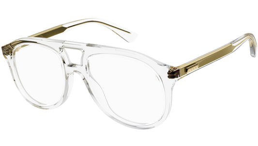 Gucci GG1320O Pilot Frames in Clear