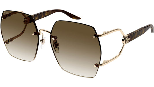 Gucci GG1562S Oversized Sunglasses in Brown