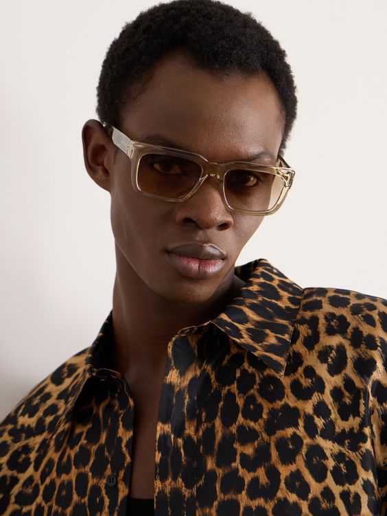 Saint Laurent SL615 Sunglasses in Beige