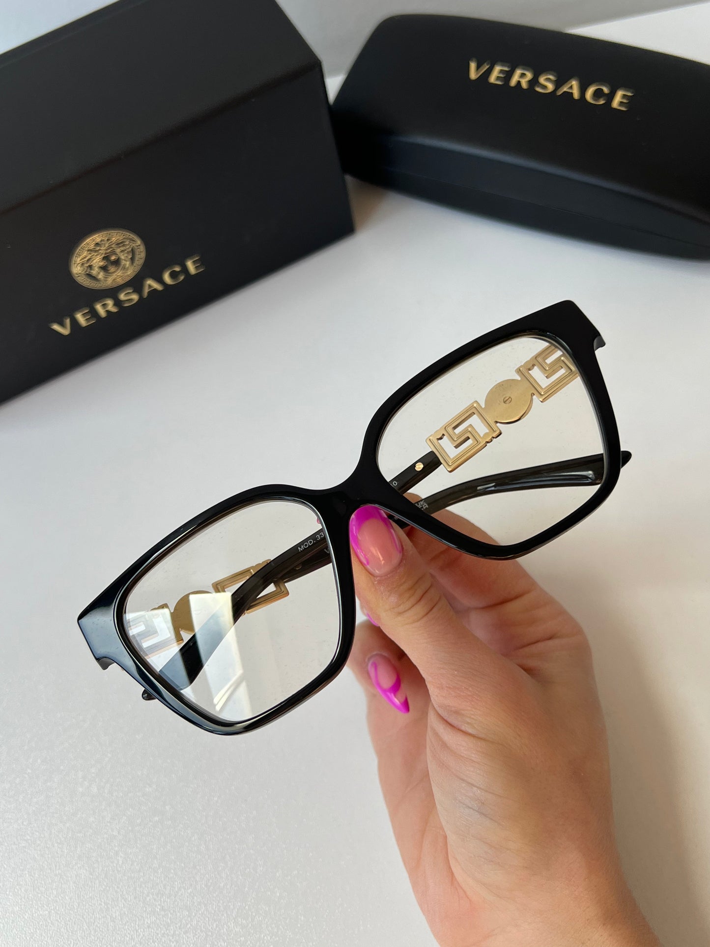 Versace VE3358-B Black Crystal Frames