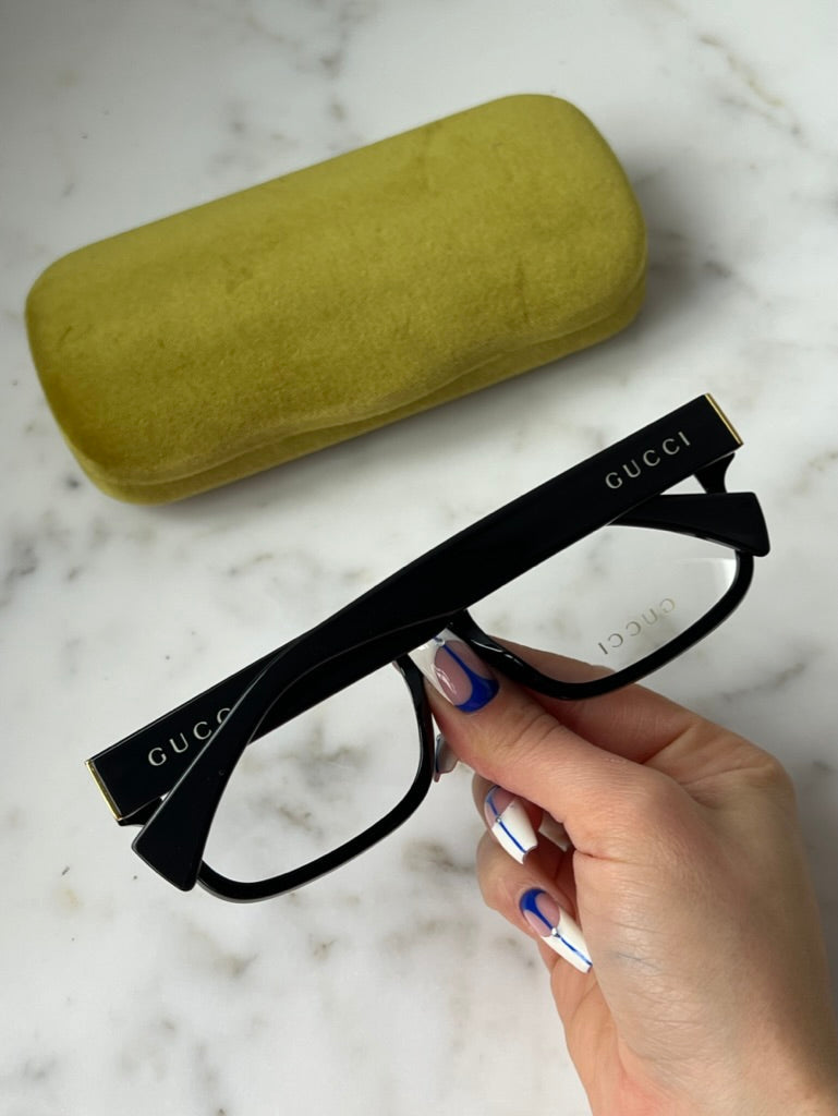 Gucci GG1141O Rectangular Frames in Black White