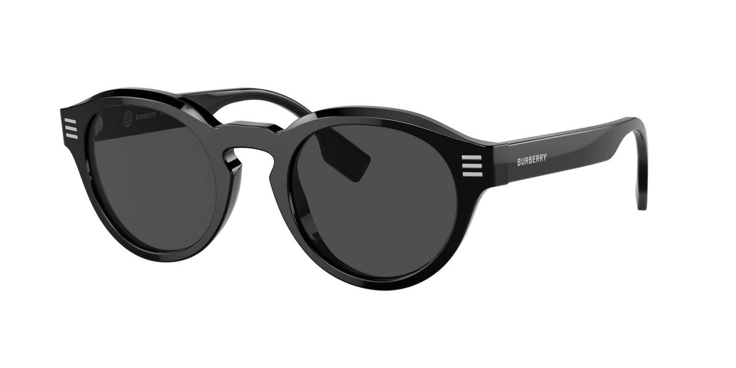 Burberry BE4404 Black Unisex Round Sunglasses