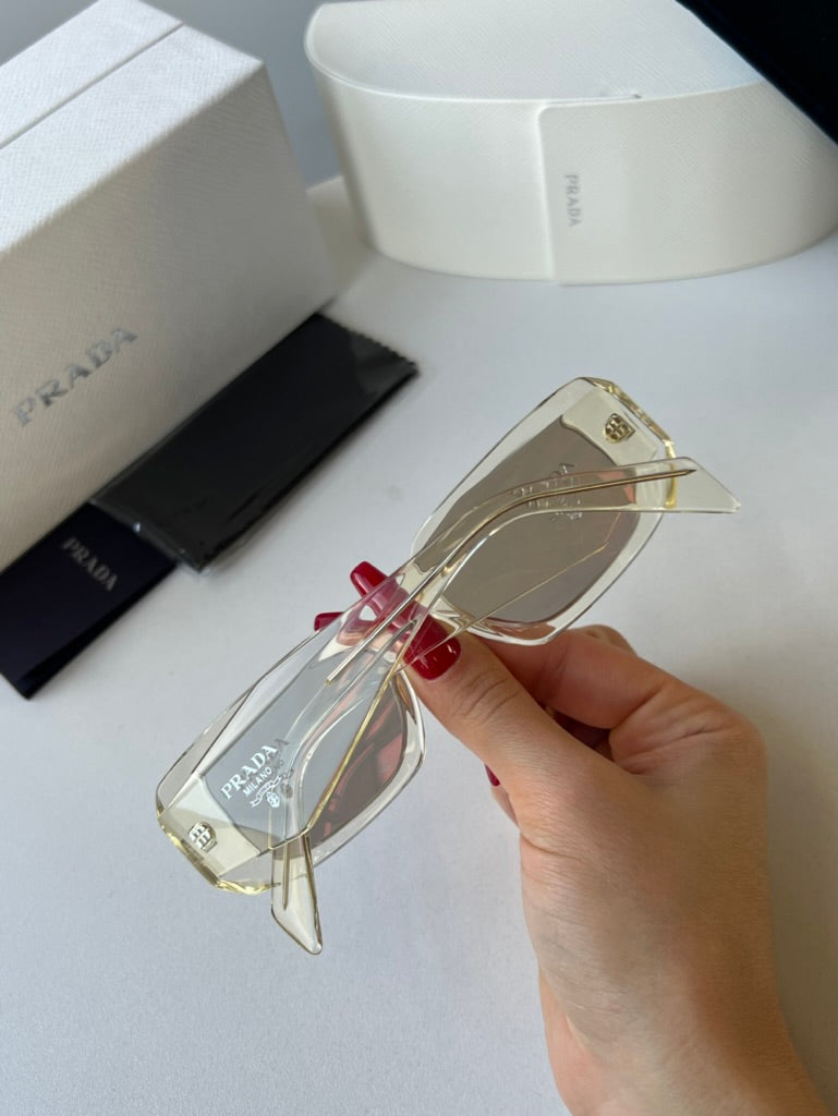 Prada PR17WS Sunglasses in Transparent Champagne Mirror