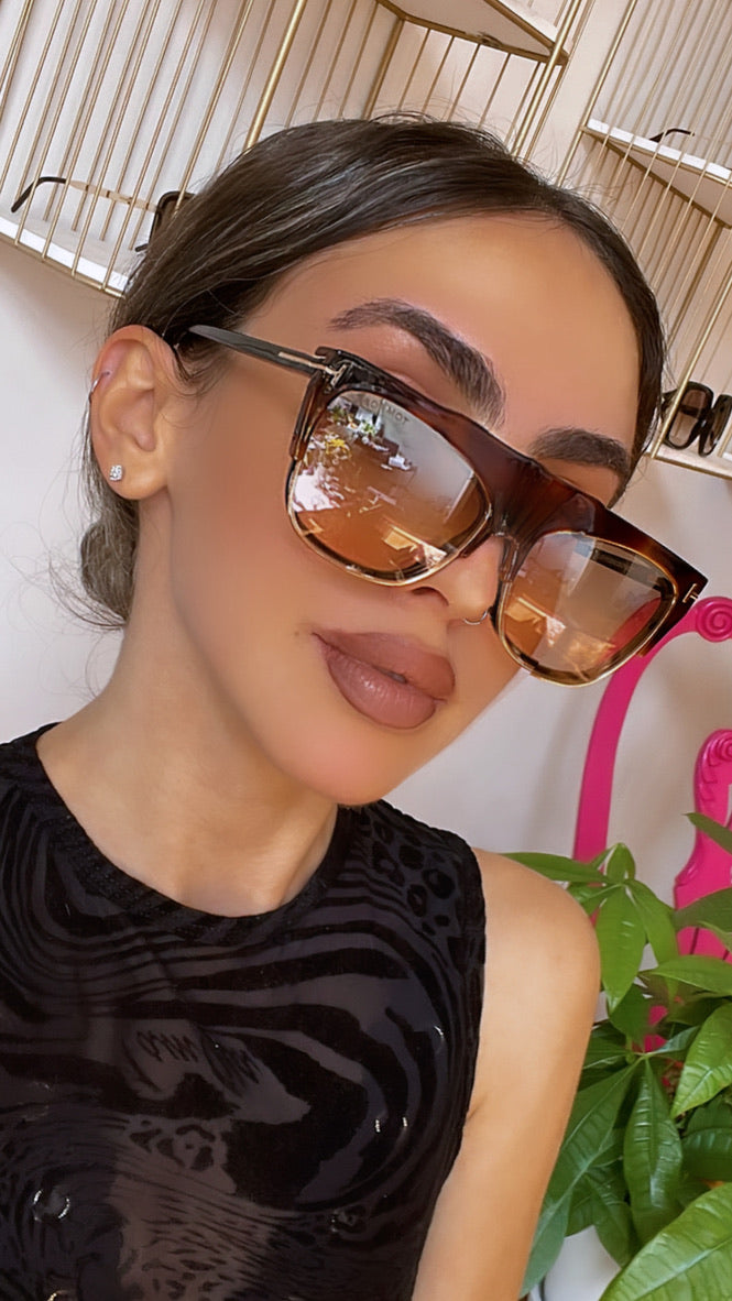 Tom Ford FT5690-B Clip On Sunglasses