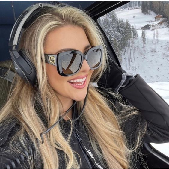 Gucci GG0141SN Square Black Logo Sunglasses