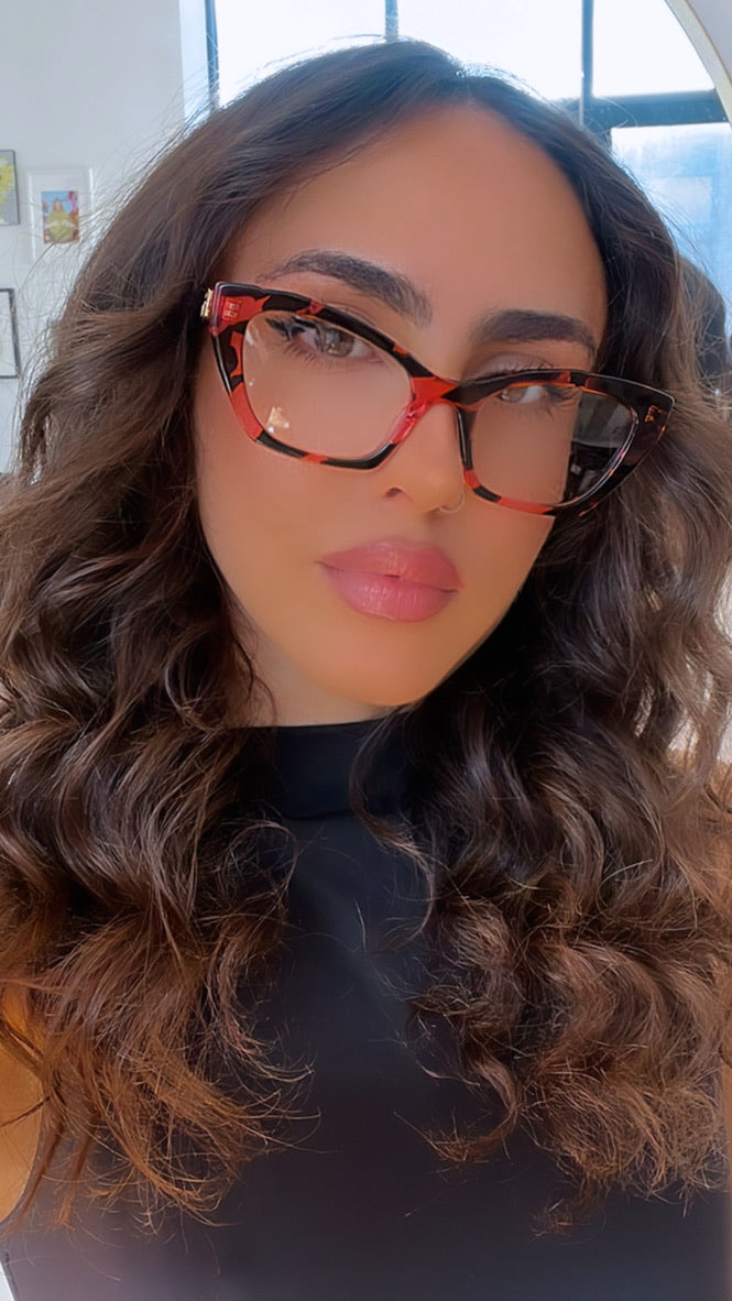 Gucci GG1334O Cat Eye Frames in Havana Pink