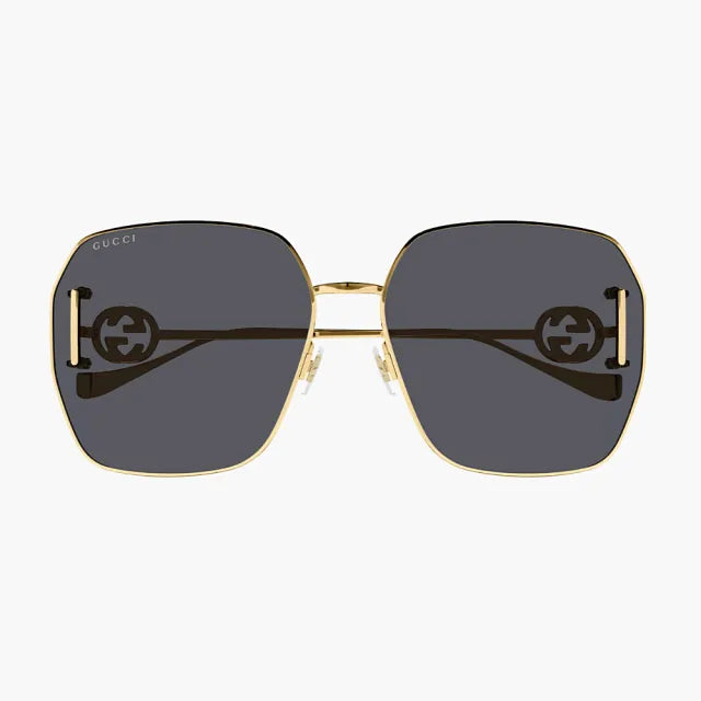 Gucci GG1207SA Gold Grey Sunglasses