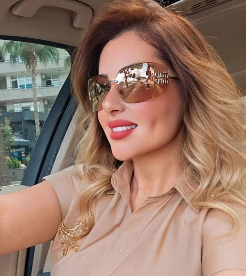 Miu Miu MU54YS Sunglasses in Pink Mirror