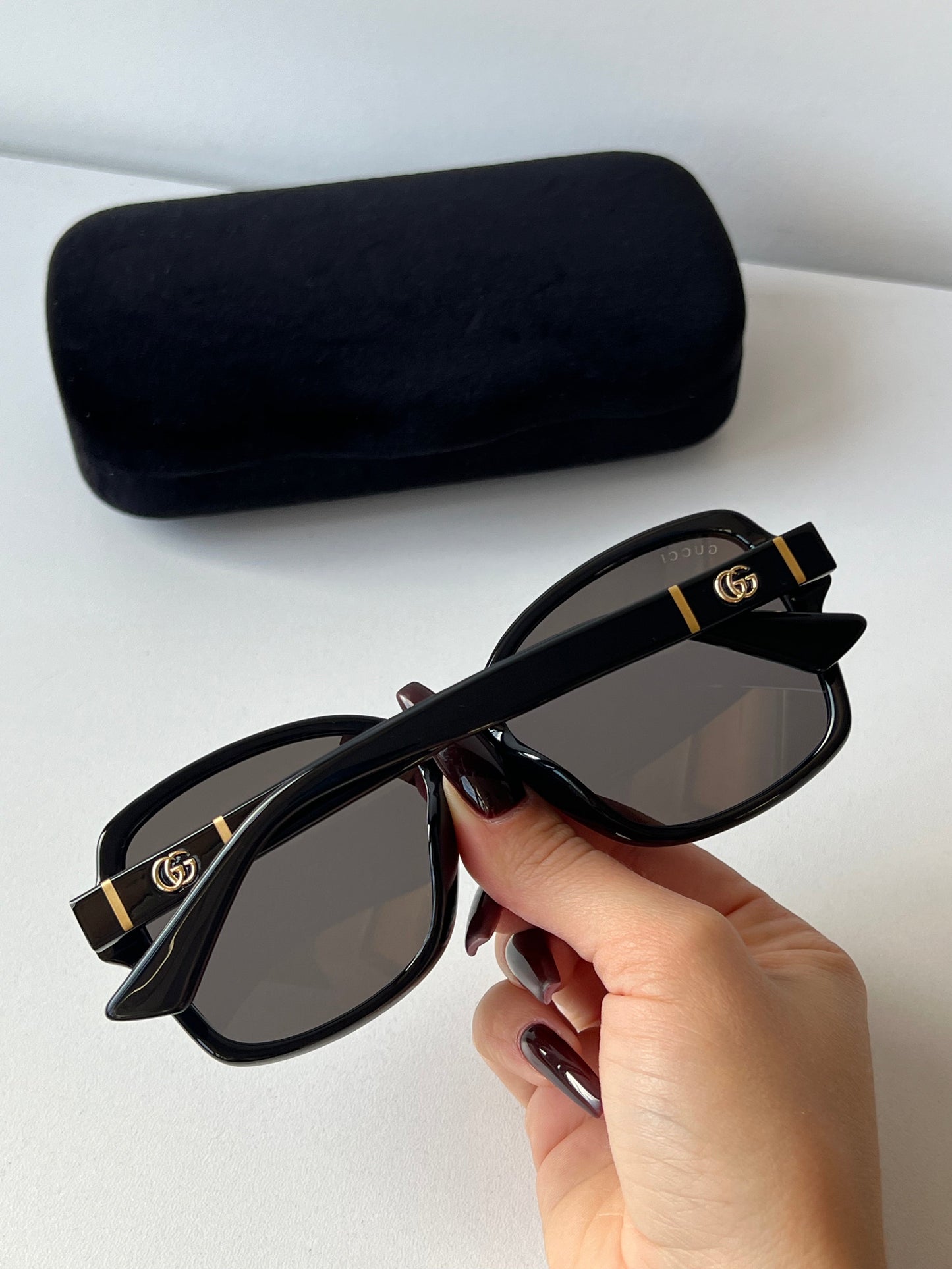 Gucci GG0765SA Marmont Logo Butterfly Sunglasses in Black