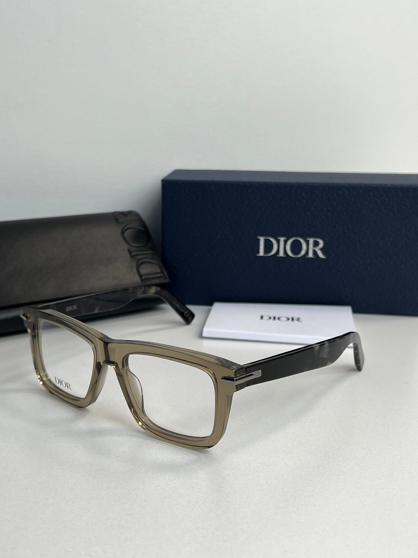 Dior BlacksuitO S7I Frames in Khaki Brown Transparent